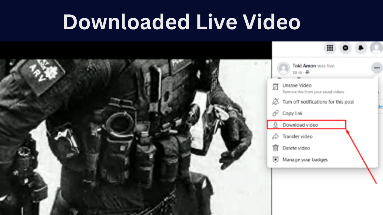Downloaded Facebook Live Video