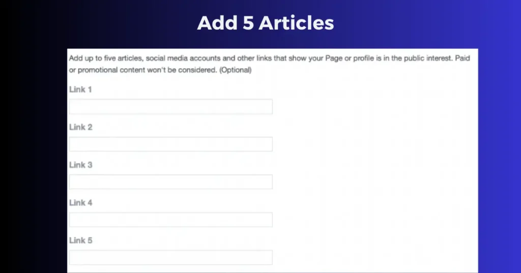 add up to 5 articles